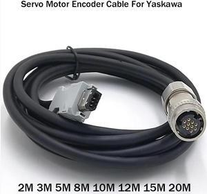 FOR Servo Motor Encoder Cable JZSP-CVP01-03-E JZSP-CVP01-05-E JZSP-CVP01-10-EGold-plated plug for SGMGV 5 7 Series