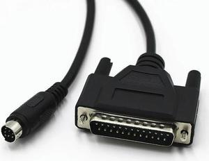 FOR PWS screen with FX PLC communication cable MD8 round port 8-pin to DB9-pin 25-pin data cable