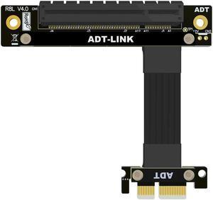 FOR PCIE 4.0 X1 To X8 Extension Cable Transfer Right Angle Straight Video Capture Card Adapter Expansion PCIE4.0 1x 8x