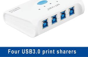 FOR high speed USB3.0 sharing switch type-B 4 port usb3.0 hub printer sharing switch Four in and one out MT-SW341