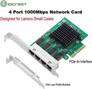 FOR PCIe x4 4 Ports Gigabit Ethernet 10/100/1000Mbps Quad NIC 8111H Chips for PC Server