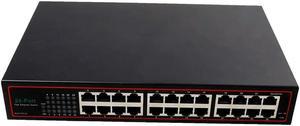 FOR 24 Port RJ45 Ethernet Network Switch 10/100Mbps VLAN t Unmanaged Network Desktop Metal Housing Switch protection