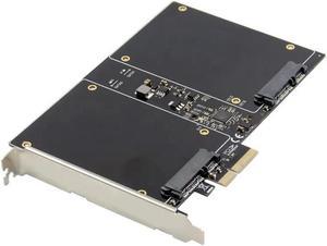 FOR PCI-E X2 To 2.5-inch SATA3.0 controller card SSD HDD 88SE9230 chipset 2 port Sata 3.0 to pcie card 6gbps Gen 3