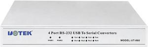 FOR UT-860 USB 2.0 to 4 Ports RS232 Adapter Convertor DB9 COM RS-232 Serial Port Multiplier USB2.0 TO RS232 HUB