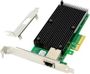 FOR PCIe X4 to Single Port 10GbE RJ45 Server NIC PCIe 10 Gigabit Ethernet server PCI-E card X550 Chipset 10G LAN 10000m