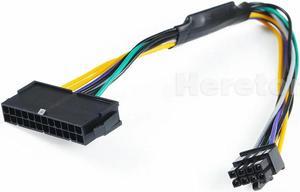 FOR 24-Pin to 8-Pin ATX PSU Power Supply Adapter Cable for T20/T30/T130 Server DT 3671 XE2 Desktop