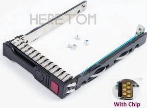 FOR 2.5 SAS SATA HDD Bracket 651687-001 for G8 Gen8 Gen9 G9 DL380 DL360 DL160 DL385 2.5inch Server Tray With Chip