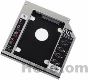 FOR 2nd HDD 12.7mm SATA III 2.5 SSD Hard Disk Case for Book 8460p 8470p 8460W 8470w DVD-ROM Optical Bay