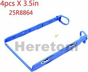 FOR 4pcs 3.5 SATA Hard Drive Tray Sled for Server X206M X3200 3.5in HDD Bracket 25R8864 w/screws