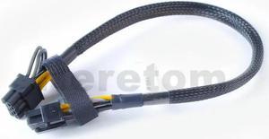 FOR 8pin to 8pin PCI-E GPU Video Card Power Sleeve Cable Cord for X3650 M4 M5 and GPU Video Card