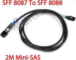 FOR Sata cable Mini sas 26P SFF-8087 TO Mini SAS 36P Mini-SAS 26P TO SFF 8088 SAS Adapter Transfer Cable 2M