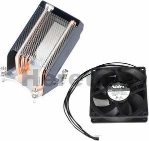 FOR CPU Server Heatsink 749598-001 for Workstation Z820 Z840 + CPU Cooling Fan 647113-001 Kit