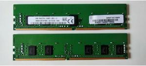 FOR 1 Pcs For 8GB 1RX8 PC4-2400T-RD1-11 HMA81GR7AFR8N-UH DDR4 2400 Server Memory