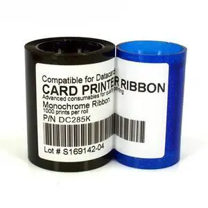FOR compatible 552954-501 DC285K black Ribbon 1000prints/roll for datacard Sp25 sp30 sp35 sp55 sp75 cp40 cp60 cp80