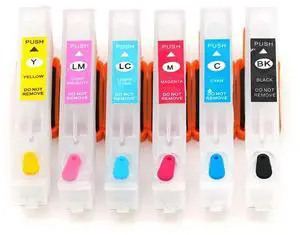 FOR Refillable Ink Cartridge with ARC Chip for XP-55 XP-750 XP-760 XP-850 XP-860 XP-950 XP-960 XP-970 Printer