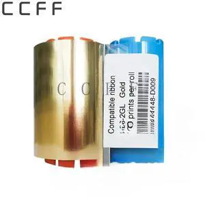 FOR Generic cs200 cs200e cs220 Gold printing ribbon-1000 prints card printer