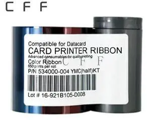 FOR 534000-004 YMC (half) KT ribbon tape compatible for datacard sp35 sp35plus sp55 sp55plus sp75 card printer 650 images