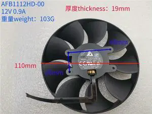 FOR DAPC0815B2UP003 DAPA1115B2UP001 AFB1112HD-00 12V FOR RTX 4090RTX RTX 4080RTX RTX3060 RTX3090 Ti Video card cooling fan