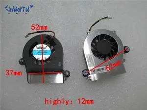 FOR Hot DIY Mini Fan Delivery 52x37x12mm 5v 0.4A PC Laptop Notebook Cooler mute notebook DIY turbine cooling fan 10pcs