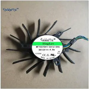 FOR DC12V 0.43A Server Square Fan For GTS 240 MGT7012YF-W20 Frameless 65X65X12mm 4-wire 4-pin connector