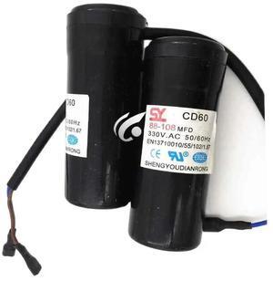 1pcs for refrigerator Starting capacitor of refrigerator cabinet compressor 330V 88-108UF