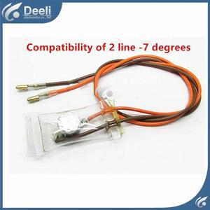 for Fridge fittings bimetallic refrigerator 2 line negative 7 de defrosting heating tube defrosting thermostat switch