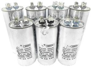 2pcs/lot for Air conditioning capacitor CBB65A-1 CBB65 CBB65A 450VAC 20UF 30UF 35UF 50UF 650UF 80UF 70UF part