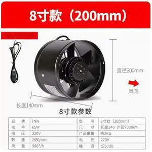 for Small duct blower bathroom exhaust fan 6 inch Cooling Exhaust Blower for Home Grow Tent Room