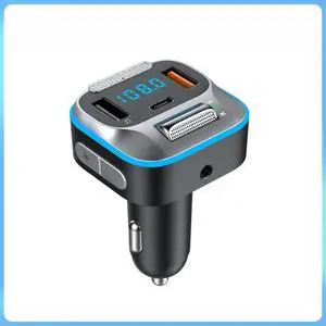 FOR T73 Fast Car Transmitter Wireless 5.0 BT Hands free MP3 Player PD Type C QC3.0 USB LED Light