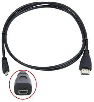 FOR 5TF/1.5M Micro HDMI-compatible A/V HD TV Video Cable Cord Lead for CAMERA HMX-W300 B W300R/N