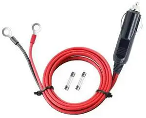 FOR  Male Plug Adapter Inverter Cable Power Supply Cord 12V/24V 3FT 16AWG with LED Light For Car Inverter,Air Pump