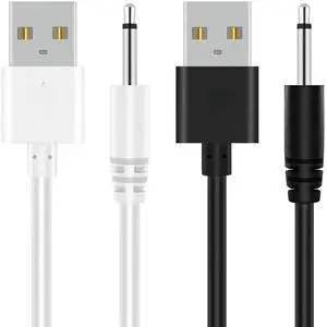 FOR 2.7Ft USB DC Charging Cable 2.5mm DC Cord Fast Charging Replacement Cable-2 Pack