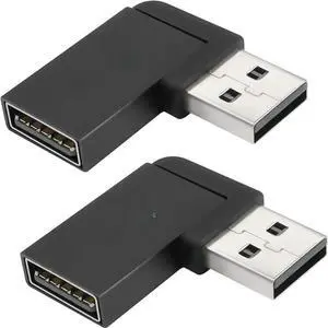 FOR 90°Angle USB 3.1 Adapter 10Gbps USB 3.1 Male to Female Right Angle Connector USB A 3.1 L-Angle Converter Support Data 2pack