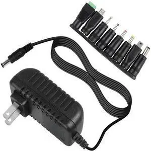 FOR Uni l AC to DC 5V 2A Power Supply Cord Adapter with 8 Variable Plug Tips (Include 5.5mm 3.5mm Mini USB/Micro USB