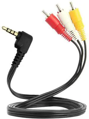 FOR 3.5 mm to RCA AV Camcorder Video Cable, 4Ft Male Male Plug Stereo Audio Video AUX Cable for -DC300 G6 G7 G9 A620 A610