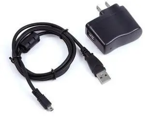 FOR USB AC/DC Power Adapter Camera + PC Cord For S3500