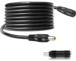FOR 10Ft, 8mm male to female Extension Cable with DC 8mm Female to Male plug Connector Plug fit for GZ Yeti Jacke
