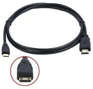 FOR Mini HDMI-compatible A/V TV Video Cable Cord For Camera -100