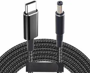 FOR USB C to 5.5mm Adapter Cable 19V 20V 100W Power Bank Pack Charging Supply Type C Male to DC 5.5 x2.1mm Barrel