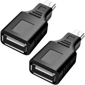 FOR USB 2.0 Type A to Mini USB 5-Pin Type B Female/Male Adapter2-Pack