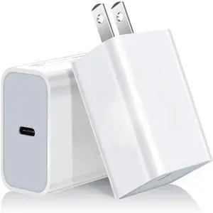 FOR 2pack 18W PD 3.0 USBC Fast Charging Block Compatible for Pixel 3/3XL/3A//4, 11 Pro Max/X/Xr/Xs/8, Pro