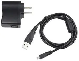 FOR USB AC/DC Adapter +PC Cord For DMC-SZ10 k DMC-FX45 Camer 8pin a