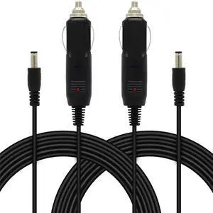 FOR 2pack 12V-24 V DC 5.5 x 2.1mm Car Uni l Extension Power Supply Cord Car Adapter for Car Truck Bus