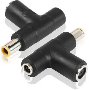 FOR 2Pack DC 8mm Y Branch Adapter DC 7909 Male to DC 7909 Female DC 5521 Splitter for Panel RV Portable Power Station