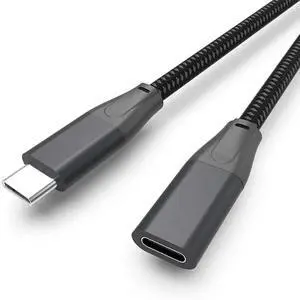 FOR USB Type C Extension Cable (2FT/0.6M), 3 USB 3.1 Type-C Fast Charging 4K HD Video Audio Transfer Data Sync Extend