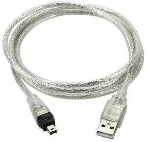 FOR 100cm USB Male to Firewire I 1394 4Pin Male Adapter Cord Cable for DCR-TRV75E DV