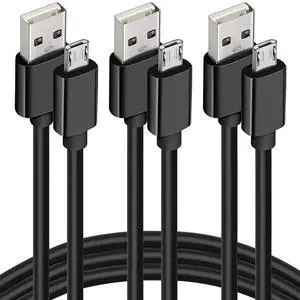 FOR Micro USB Cable, 6ft 3 Pack Long Uni l Micro USB Data Cord, High Speed Sync Cord Wire for Android for s7