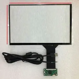 FOR 10.1 inch pad 235*142mm 10 Piont Capacitive Screen Panel 16:9 With USB Controller G+G For Computer tor