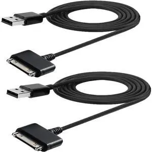 FOR 2m 2pcs/lotUSB Charge Sync Cable Cord for Nook HD 7" BNRV400,Nook HD+ 9" BNTV600, 2M USB Charging Cable,Pack of 2