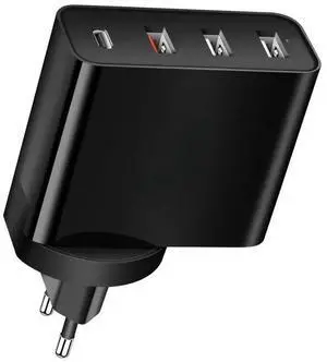 FOR USB C 48W 4 Ports Fast Charging PD Wall s with Quick Charge 3.0, Multi Port USB-C Travel Adapter for phones